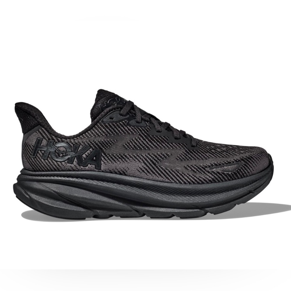 HOKA mens Clifton 9 Shoe - Black